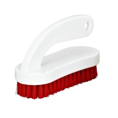 114181R: Brosse à ongles avec poignée - ROUGE