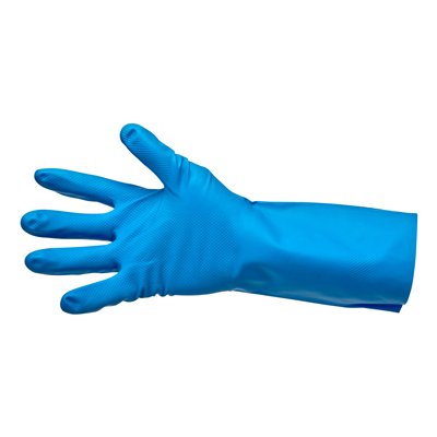 119291: Gants de ménage en nitrile - BLEU - MEDIUM