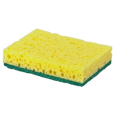 130492: Éponge à récurer 010E - 13,8 x 9,8 cm - JAUNE/VERT