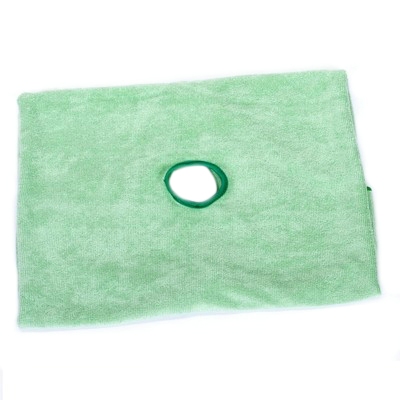 301351: Torchon microfibres Greenspeed avec trou - 70 x 53 cm - VERT