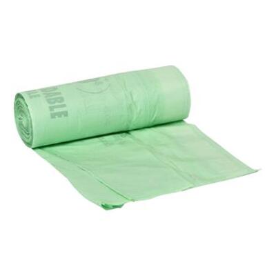 630042: Sac poubelle biodégradables à poignées - 42 x 52 cm - 15µ - 10 l - rouleau 30 pièces
