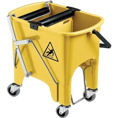 710431: Seau double pour franges ROCKET WHEELS 15L JAUNE