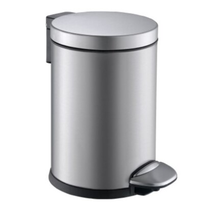 750104: Seau à pédale en inox mat - 3 l