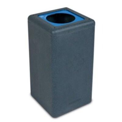 750093: Bomabin Select Brick - 65 l - NOIR - couvercle BLEU