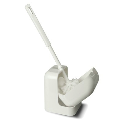 750112: Lago brosse de toilette avec support - BLANC