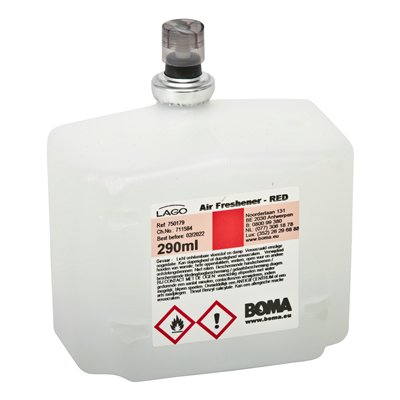 750179: Lago désodorisant automne - ROUGE - recharge - 8 x 290 ml