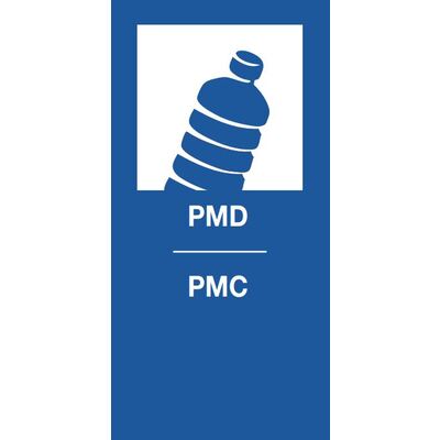 750239: Sticker magnétique PMC - 9 x 18 cm - BLEU