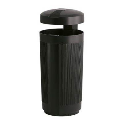 750395: Bomabin Outdoor Rhea - poubelle d"éxtérieur avec auvent - 50 l - NOIR