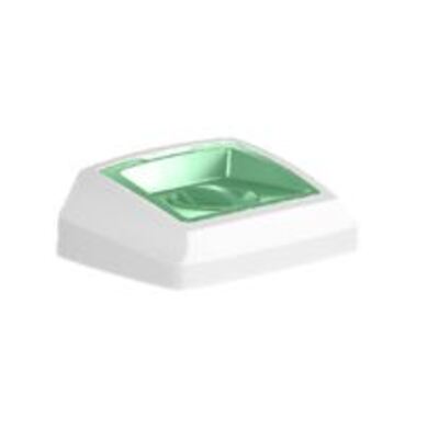 750419: Couvercle pour Bomabin Select Fit - 50 l - BLANC/VERT - ouverture ronde