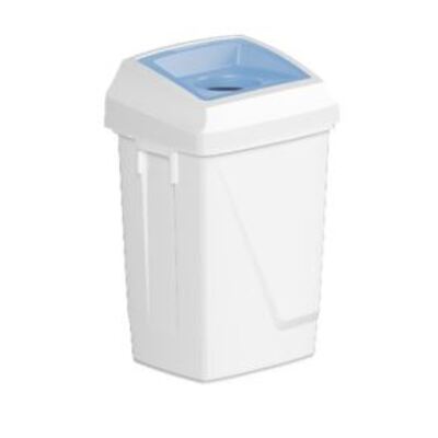 750427: Bomabin Select Fit - 50 l - BLANC - couvercle rond BLEU