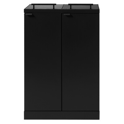 750440: Bomabin Select Bica - 2 x 65 l - NOIR - couvercle/couverture