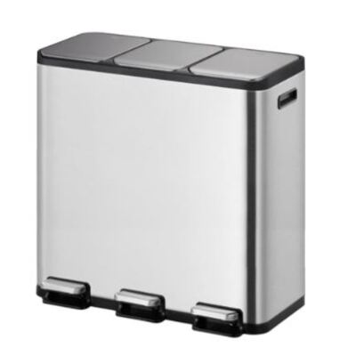 750244: Bomabin Collect Trio - 3 x 15 l - INOX MAT