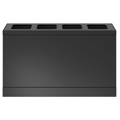 750546: Bomabin Select Bica - 4 x 10 l - ANTHRACITE - ouvert/ouvert/ouvert/ouvert