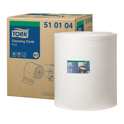 771791: Tork Premium Cloth 510 W1 - 1 ply - 1 rôle - BLANC - 510104