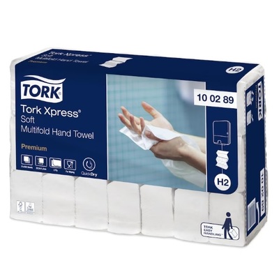 779055: Tork Premium Xpressnap Multifold - 2 plis - 25.5 x 21.2 cm - 21 x 150 pièces - 100289