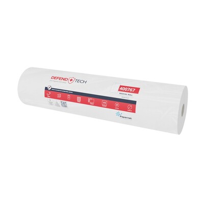 773065: Draps d"examen - pure tissue - 2 plis - 50 m x 59 cm - 143 feuilles - BLANC - 9 rouleaux