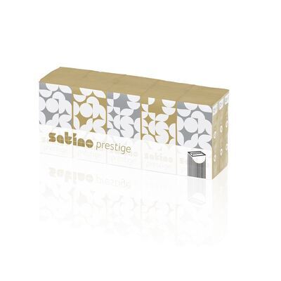 773623: Mouchoirs - tissu pur - 4 plis - 21 x 21 cm - 15 x 15 paquets de 10 pices - 113941