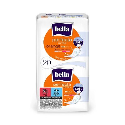 777119: Serviette hygiénique - Perfecta Ultra Orange - régulière - 20 pièces