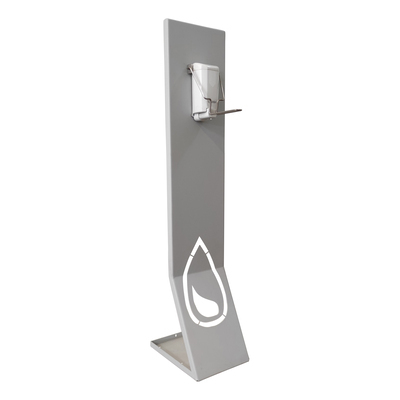777934: Station d"hygine des mains Tosca 2 - colonne + distributeur rechargable avec opration au coude - 1000 ml