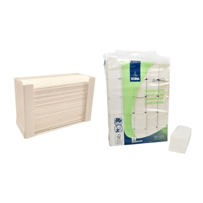 773228: Pack hygiène 6: Distributeur de table pour essuie-mains + 1 x essuie-mains multifold 3750 pièces