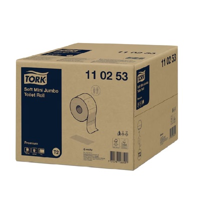 779325: Tork Premium Toilet Paper Mini Jumbo Roll Soft 2ply 170mx10cm 12pcs - 110253