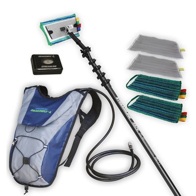 701149: Dragonfly 4 - pour nettoyage vitres indoor - livré avec 1 perche carbon 6.4 mètres